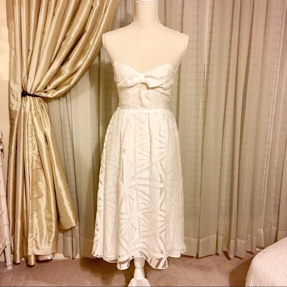 Parker White Miranda Cutout Fit & Flare Dress - Picture 2 of 6